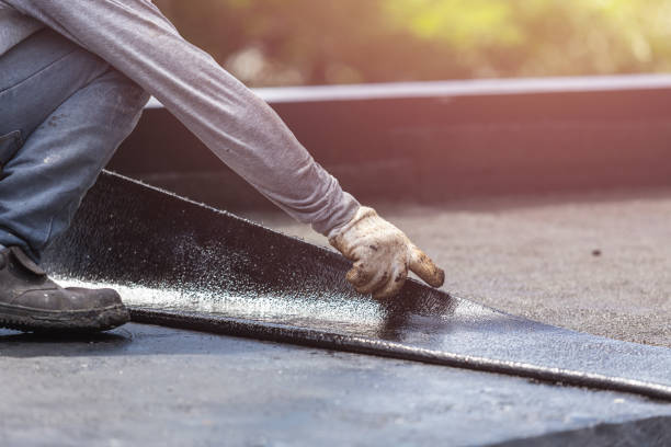 Professional Waterproofing technician working in Aurora, MN